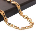 New Fashion Stainless Steel Jewelry Coffee Bean Handmade Necklace 7mm55cm